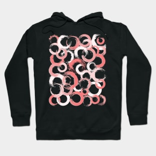 Vibrant Circle Design with Bold Paint Strokes Hoodie